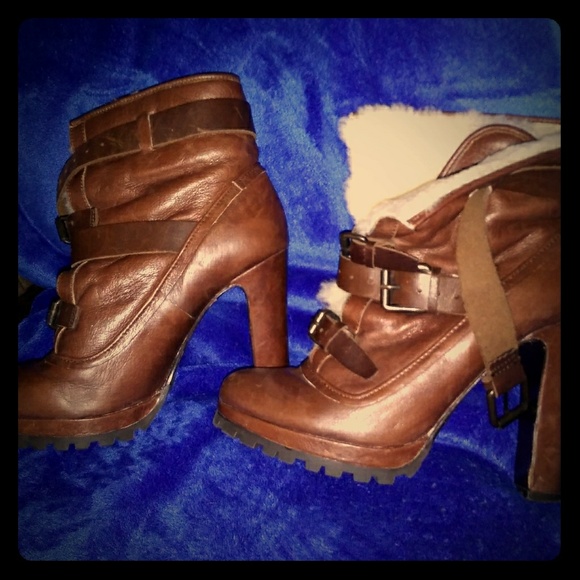 Dolce Vita Shoes - Leather Booties with Heels Dolce Vita Shoes - Leather Booties with Heels